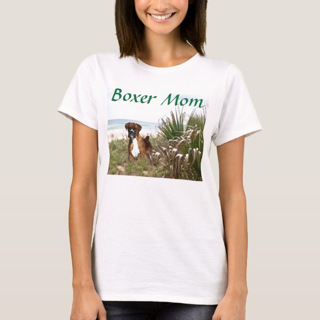 Boxer-Mama-Strandhafer-T - Shirt (Vorderseite)
