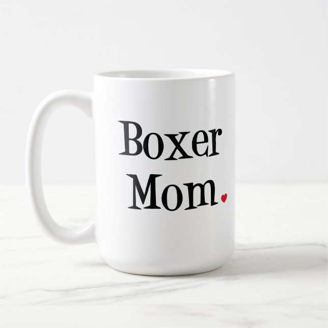 Boxer-Mama-Tasse Tasse (Links)