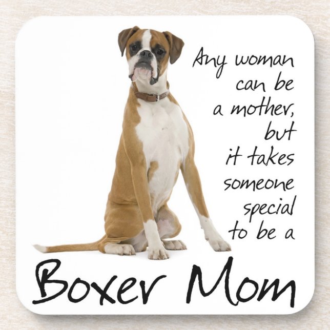 Boxer Mama Untersetzer (Vorderseite)