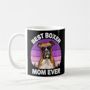 Boxer-Mama Vintage Boxer-Hund Besitzerin Frauen Mä Kaffeetasse
