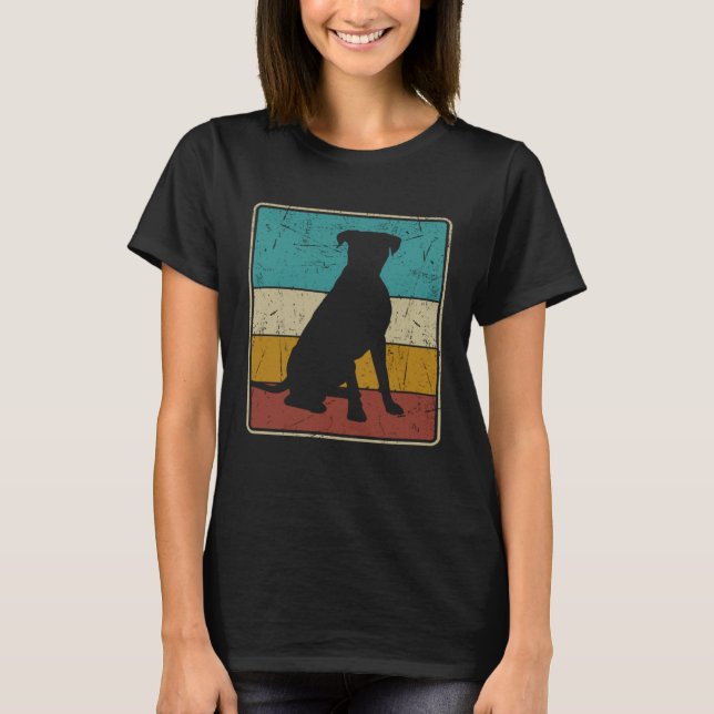 Boxer   Men Women Boxer Vintage Dog T-Shirt (Vorderseite)