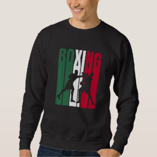 Boxer Mexicanisches Flaggenboxen Sweatshirt