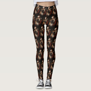 Boxer mit Weihnachtsfeiern Leggings