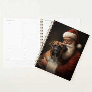 Boxer mit Weihnachtsfeiern Planer