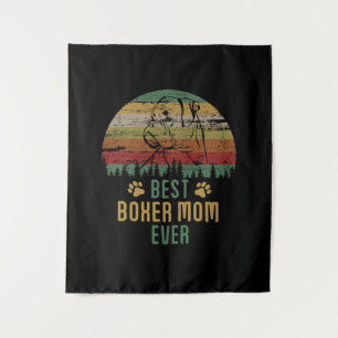 Boxer Mom Wandteppich