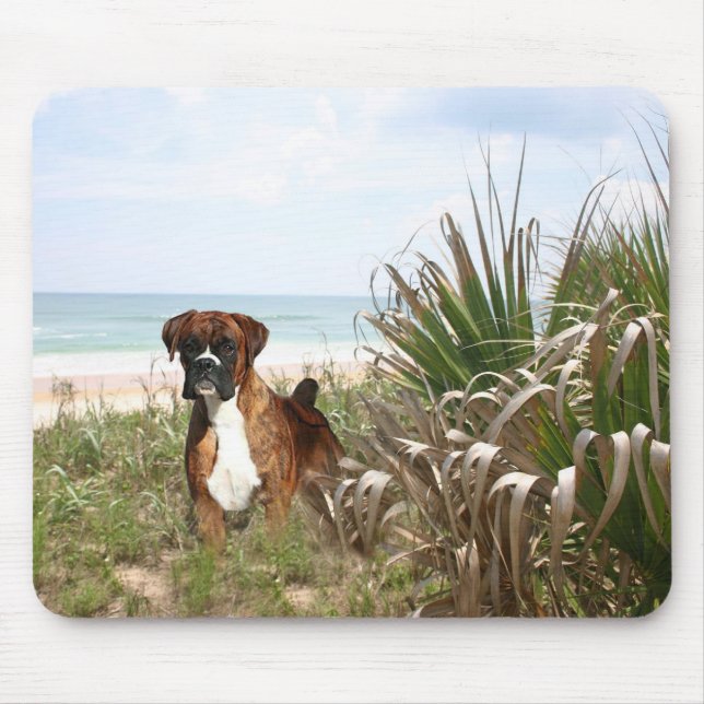 Boxer Mousepad im Strandhafer (Vorne)