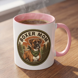 Boxer-Mutter-Kaffeetasse Boxer-Hund-Mutter-Gesch Tasse