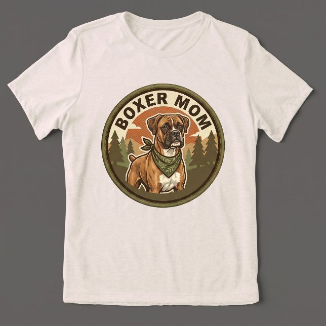 Boxer-Mutter Tri-Blend-T-Shirt | Boxer-Hund-Mutter Tri-Blend Shirt (Von Creator hochgeladen)