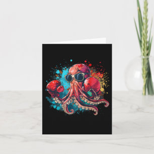 Boxer Octopus Lover Ocean Creation Kickboxing Karte
