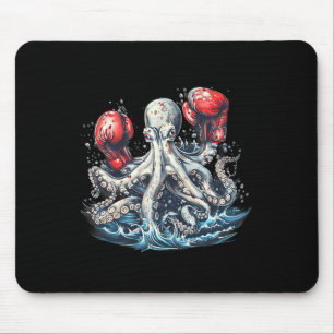 Boxer Octopus Lover Ocean Creation Kickboxing Mousepad
