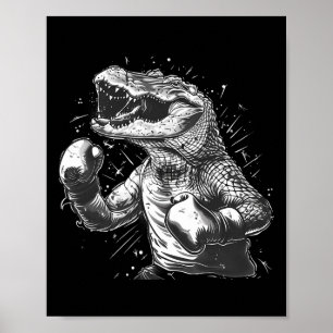 Boxer Oktopus Liebhaber Ozean Meer Kreatur Kickbox Poster