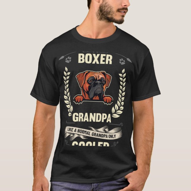 Boxer Opa wie ein normaler Opa nur Cooler T-Shirt (Vorderseite)