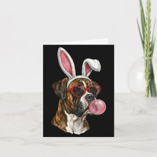 Boxer-Osterhase-Hundefreund Karte