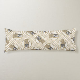 Boxer Painting Fawn Cropped DockingNiedliche Hundk Seitenschläferkissen