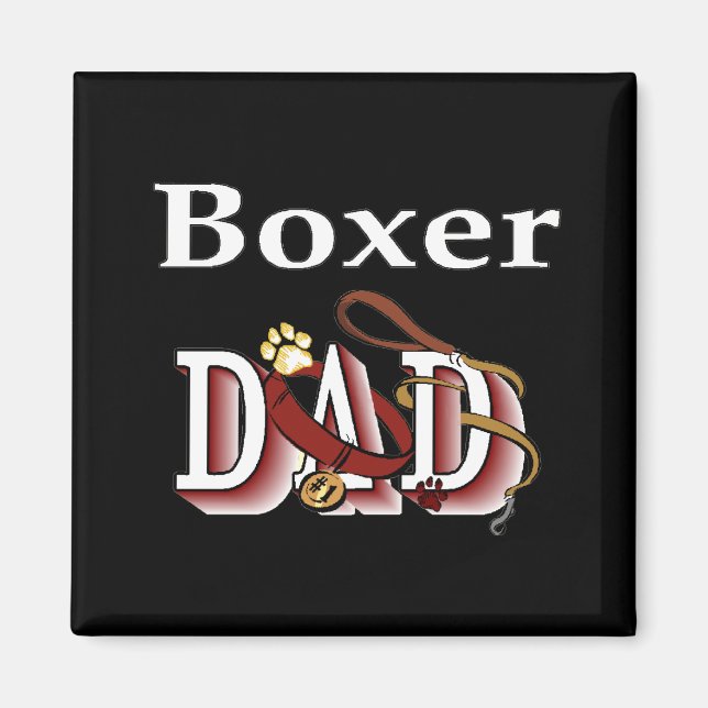 Boxer Papa Magnet (Vorne)