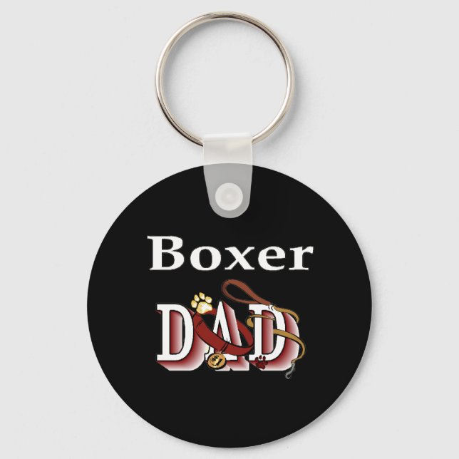 Boxer Papa Schlüsselanhänger (Vorderseite)