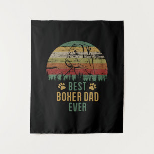 Boxer Paper Wandteppich