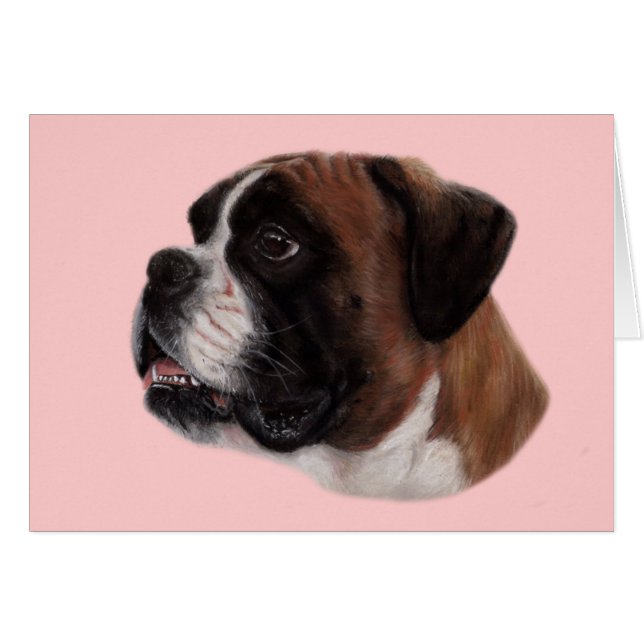 Boxer Pastel Painting (Vorderseite (Horizontal))