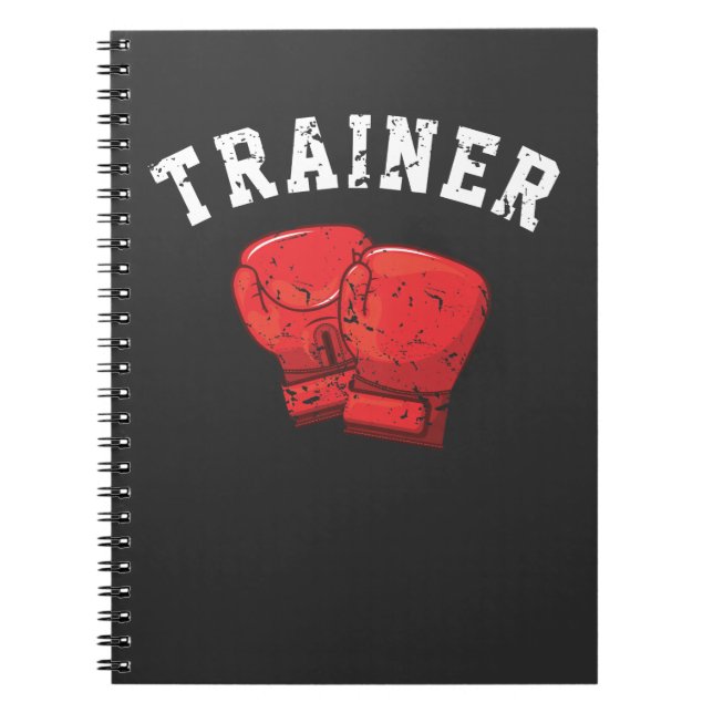 Boxer Personal Coach Box Training Notizblock (Vorderseite)