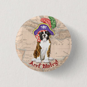 Boxer Pirate Button