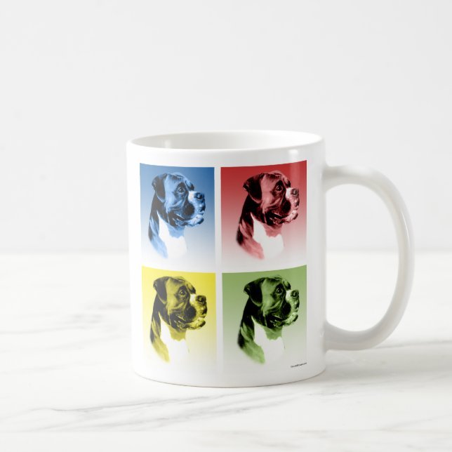Boxer Pop Art Tasse (Rechts)