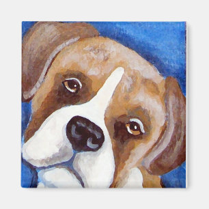 Boxer-Porträt-Magnet Magnet