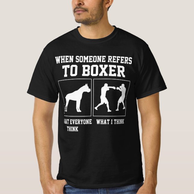 Boxer Puns Boxer Spaß Funny Boxing Boxer T-Shirt (Vorderseite)