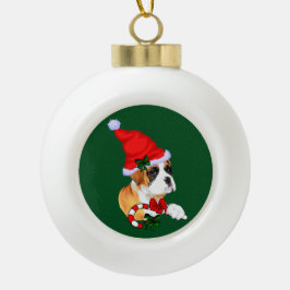 Boxer Puppy Christmas Keramik Kugel-Ornament