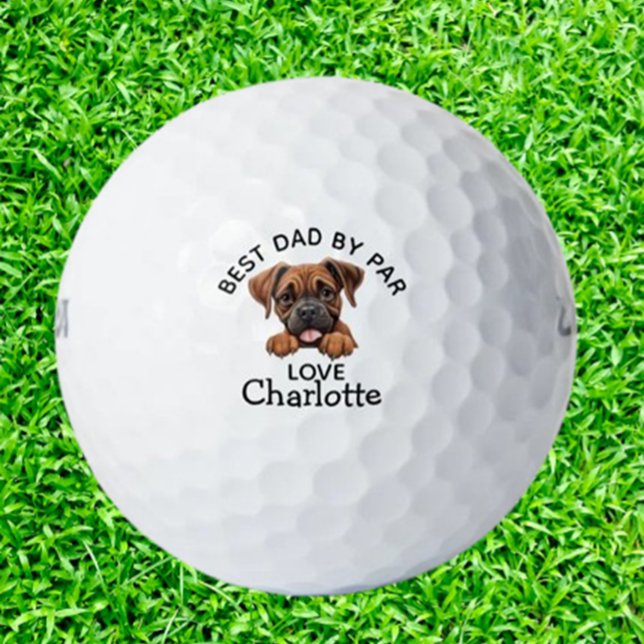 Boxer Puppy  Golfball (Delight dog lovers and golf fans with Boxer Puppy Golf Balls.)