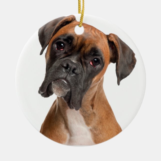 Boxer Puppy Keramikornament (Vorne)
