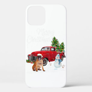 Boxer Red Truck Frohe Weihnachten Snowman Dog Love Case-Mate iPhone Hülle