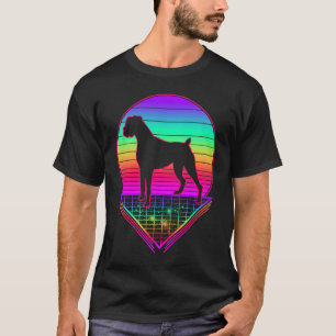 Boxer Retro Vintag 80er Dog T-Shirt