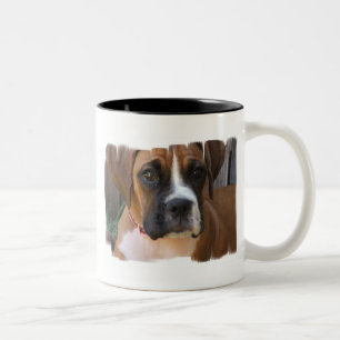 Boxer-Rettungs-Keramik-Kaffee-Tasse Zweifarbige Tasse
