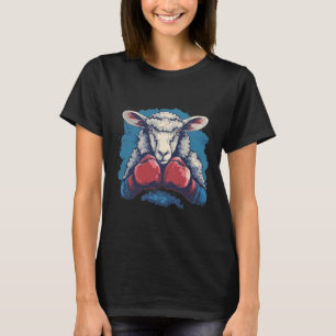 Boxer-Schaf mit Boxhandschuhen Kickboxen Lustiger  T-Shirt