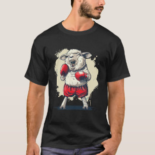 Boxer-Schaf mit Boxhandschuhen Kickboxen Lustiges  T-Shirt