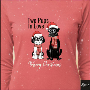 Boxer Shih Tzu Weihnachts-Sonnenbrille Schal Tri-Blend Shirt