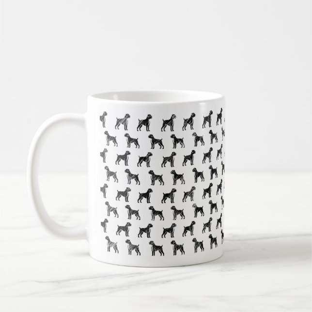 Boxer Sketch Design-Tasse Kaffeetasse (Links)