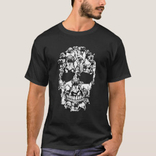 Boxer Skull Hund Horror Halloween Kostüme T-Shirt