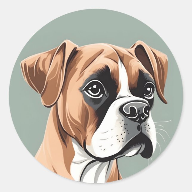 Boxer Sticker (Vorderseite)