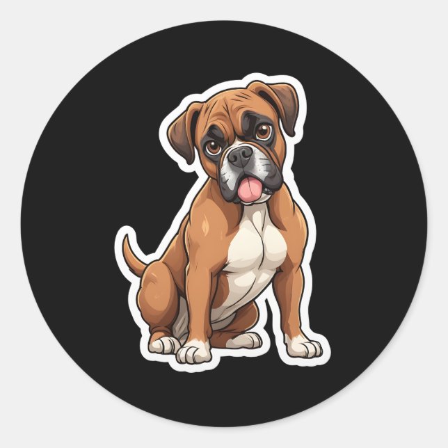 Boxer Sticker (Vorderseite)