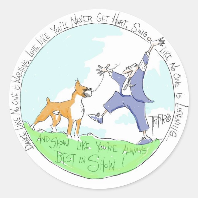 Boxer - STICKERS (Vorderseite)