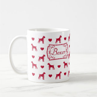 Boxer-Tasse mit Herz Kaffeetasse