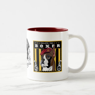 Boxer-Tasse Zweifarbige Tasse