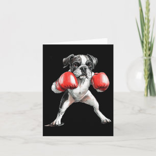 Boxer teilt Spaß mit spielerischem Hundearm Karte