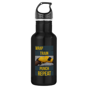 Boxer Training Quote Wiederholung des Boxer-Kurses Edelstahlflasche
