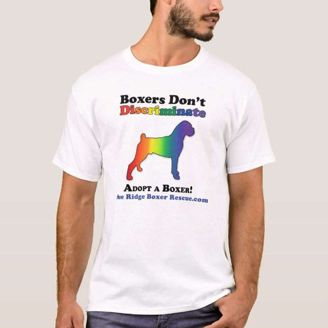Boxer u. Gay Pride T-Shirt (Vorderseite)