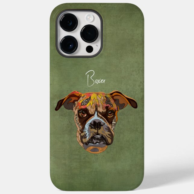 Boxer Ugly Face Case-Mate iPhone Case (Rückseite)