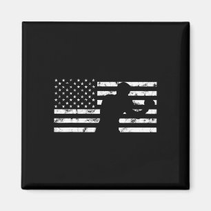 Boxer Usa Flagge Boxhandschuh Kämpfer Kampf Kickbo Magnet