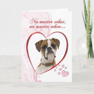 Boxer Valentine Feiertagskarte