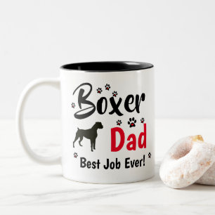 Boxer Vater - Boxer-Dog-Geschenke Zweifarbige Tasse